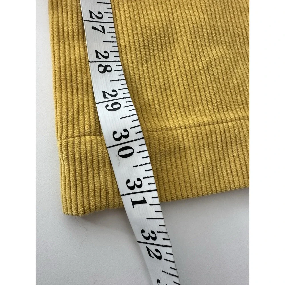 Tuckernuck Wide Leg Pants Women Size‎ 4 Mustard Yellow Corduroy Career Office